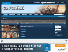 Tablet Screenshot of 40kforums.com